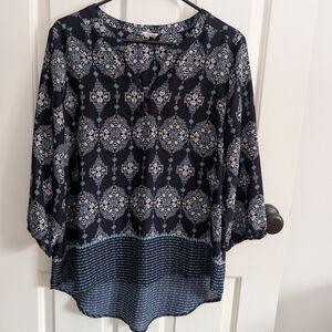 0+0 Exclusively For Stitch Fix Women's Boho Long Sleeve Blouse